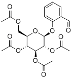 2'-FORMYLPHENYL 2,3,4,6-TETRA-O-ACETYL-BETA-D-GLUCOPYRANOSIDE Struktur