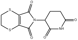 ALPHA-(3,6-DITHIA-3,4,5,6-TETRAHYDROPHTHALIMIDO)GLUTARIMIDE Struktur