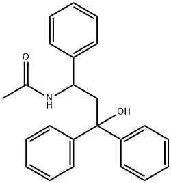 N-(3-Hydroxy-1,3,3-triphenylpropyl)acetamide Struktur