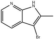 1H-Pyrrolo[2,3-b]pyridine, 3-broMo-2-Methyl- Struktur