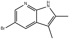 1H-Pyrrolo[2,3-b]pyridine, 5-broMo-2,3-diMethyl- Struktur