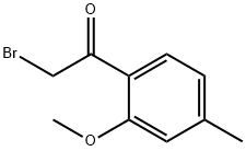 2-BROMO-1-(2-METHOXY-4-METHYLPHENYL)ETHANONE Struktur