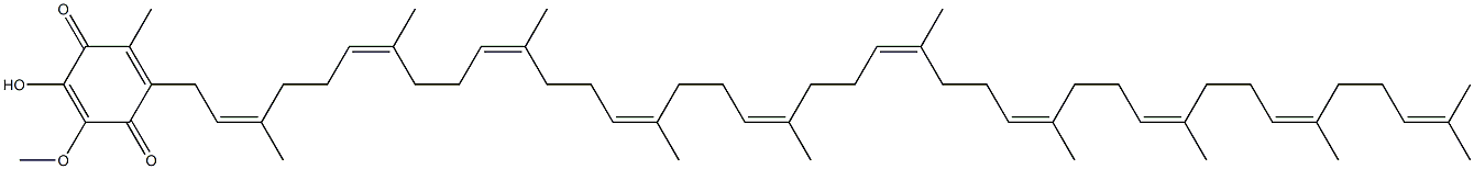 2-Decaprenyl-3-methyl-6-methoxy-1,4-benzoquinone Struktur