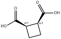 CIS-CYCLOBUTANE-1,2-DICARBOXYLIC ACID Structure