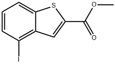 4-IODO-BENZO[B]THIOPHENE-2-CARBOXYLIC ACID METHYL ESTER Struktur