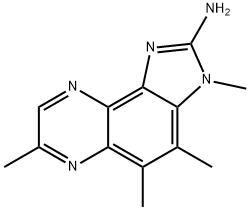 2-AMINO-3,4,5,7-TETRAMETHYLIMIDAZO(4,5-F)QUINOXALINE Struktur