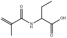 Butanoic  acid,  2-[(2-methyl-1-oxo-2-propenyl)amino]-  (9CI) Struktur