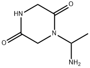 2,5-Piperazinedione,  1-(1-aminoethyl)- Struktur