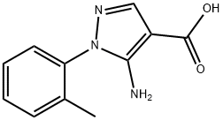 5-AMINO-1-O-TOLYL-1H-PYRAZOLE-4-CARBOXYLIC ACID Struktur