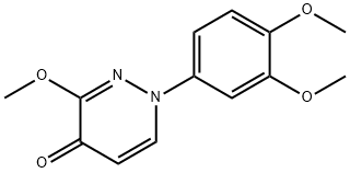 1-(3,4-Dimethoxyphenyl)-3-methoxy-4(1H)-pyridazinone Struktur