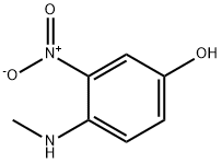 4-(N-METHYLAMINO)-3-NITRO PHENOL Struktur