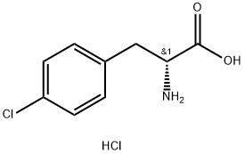 4-CHLORO-D-PHENYLALANINE HYDROCHLORIDE Struktur