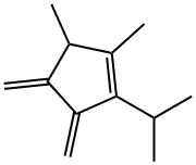 Cyclopentene, 1,5-dimethyl-3,4-bis(methylene)-2-(1-methylethyl)- (9CI) Struktur