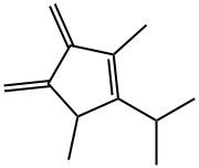 Cyclopentene, 1,3-dimethyl-4,5-bis(methylene)-2-(1-methylethyl)- (9CI) Struktur