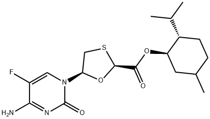 [1R-[1(2S*,5R*),2beta,5alpha]]-5-(4-Amino-5-fluoro-2-oxo-1(2H)-pyrimidinyl)-1,3-oxathiolane-2-carboxylic acid 5-methyl-2-(1-methylethyl)cyclohexyl ester price.