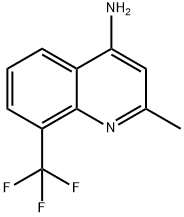 4-AMINO-2-METHYL-8-(TRIFLUOROMETHYL)QUINOLINE Struktur