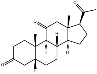 5β-Pregna-3,11,20-trione Struktur