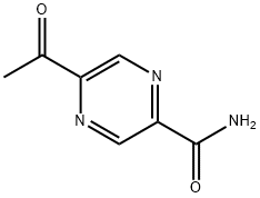 Pyrazinecarboxamide, 5-acetyl- (9CI) Struktur