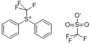 Diphenyl(trifluoromethyl)sulfonium trifluoromethanesulfonate Struktur