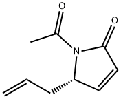 2H-Pyrrol-2-one, 1-acetyl-1,5-dihydro-5-(2-propenyl)-, (S)- (9CI) Struktur