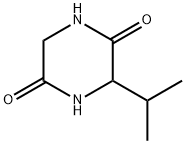 2,5-Piperazinedione, 3-(1-Methylethyl)- Struktur