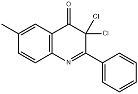 4(3H)-Quinolinone,  3,3-dichloro-6-methyl-2-phenyl- Struktur