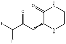 Piperazinone, 3-(3,3-difluoro-2-oxopropylidene)- (9CI) Struktur