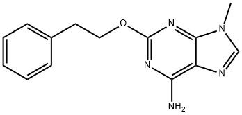 9-methyl-2-phenethyloxy-purin-6-amine Struktur