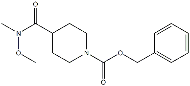 BENZYL 4-(N-METHOXY-N-METHYLCARBAMOYL)PIPERIDINE-1-CARBOXYLATE Struktur