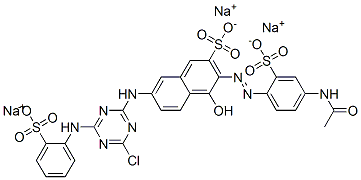 Reactive red 9 (C.I. 17910) Struktur