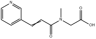 3-pyridylacrylsarcosine Struktur