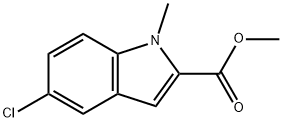 methyl 5-chloro-1-methyl-1H-indole-2-carboxylate Struktur