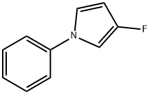 1H-Pyrrole,3-fluoro-1-phenyl-(9CI) Struktur