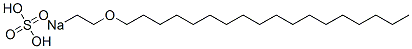 Sulfuric acid 2-(octadecyloxy)ethyl=sodium ester salt Struktur