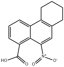 10-nitro-5,6,7,8-tetrahydrophenanthrene-1-carboxylic acid Struktur