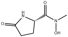 2-Pyrrolidinecarboxamide,N-hydroxy-N-methyl-5-oxo-,(S)-(9CI) Struktur