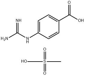 4-GUANIDINOBENZOIC ACID METHANESULFONATE Struktur