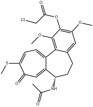 2-chloroacetyl-2-demethylthiocolchicine Struktur