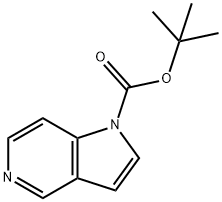 1-Boc-1H-pyrrolo[3,2-c]pyridine Struktur