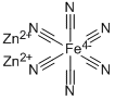 ZINC FERROCYANIDE Struktur