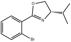 (S)-2-(2-BROMOPHENYL)-4-ISOPROPYL-4,5-DIHYDROOXAZOLE Struktur