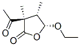 2(3H)-Furanone,3-acetyl-5-ethoxydihydro-3,4-dimethyl-,(3alpha,4alpha,5alpha)-(9CI) Struktur