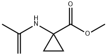 Cyclopropanecarboxylic acid, 1-[(1-methylethenyl)amino]-, methyl ester (9CI) Struktur