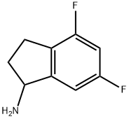 4,6-DIFLUORO-INDAN-1-YLAMINE HYDROCHLORIDE Struktur