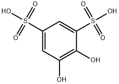 4,5-dihydroxybenzene-1,3-disulphonic acid Struktur