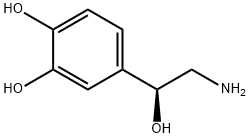 (S)-4-(2-amino-1-hydroxyethyl)pyrocatechol Struktur