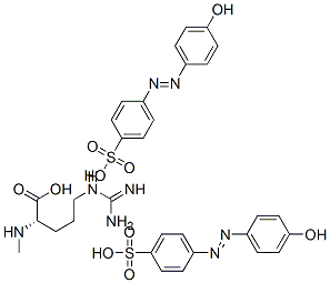 monomethylarginine di-(4-hydroxyazobenzene-4'-sulfonate) Struktur