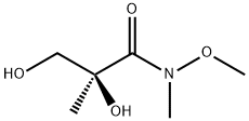 (2S)-2,3-Dihydroxy-N-methoxy-2,N-dimethyl-propionamide Struktur