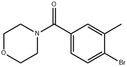 ((4-BROMO-3-METHYLPHENYL)CARBONYL)MORPHOLINE Struktur