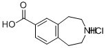 2,3,4,5-TETRAHYDRO-1H-BENZO[D]AZEPINE-7-CARBOXYLIC ACID HYDROCHLORIDE Struktur